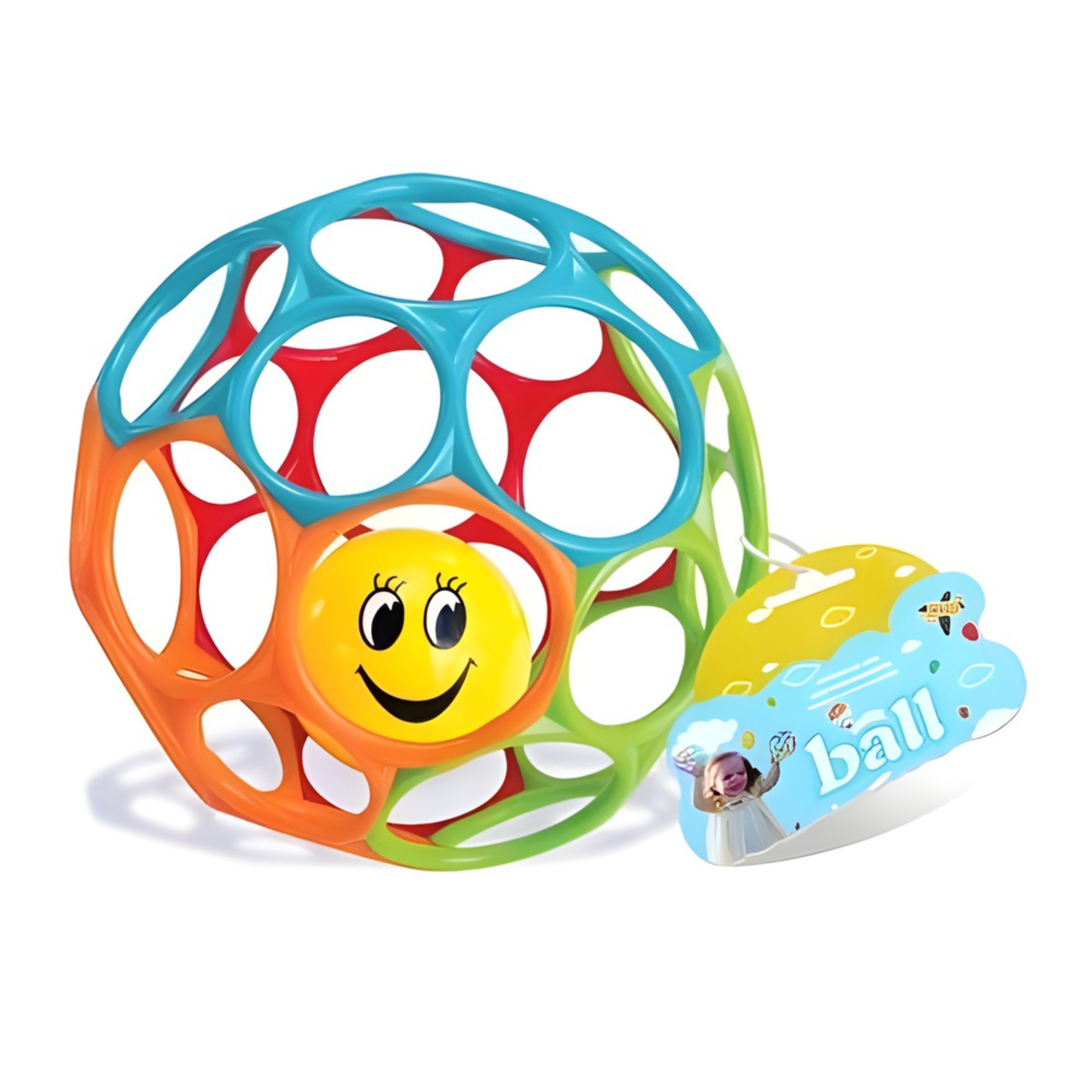 Hochet pour Bébé – Balle d’Éveil 15 cm