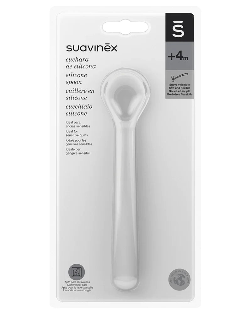 Suavinex Cuillère Ergonomique Silicone 4m+ Blanc