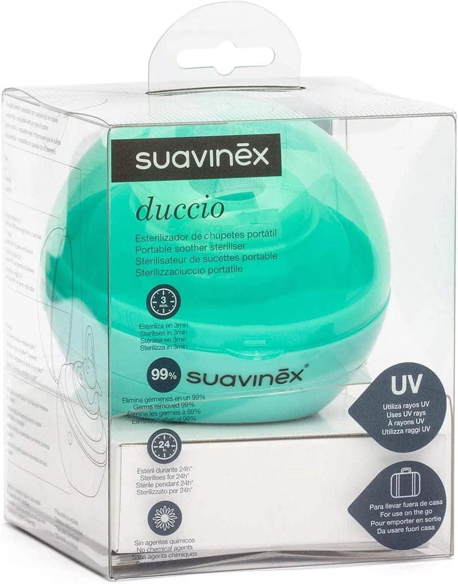 Suavinex Stérilisateur Sucettes Nomade UV Duccio Vert