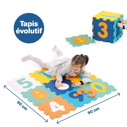 Ludi Tapis en Mousse – Dalles Chiffres (9 pièces)