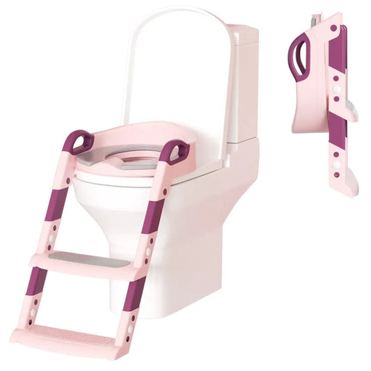 Réducteur de Toilette Pliable avec Échelle – 3A+