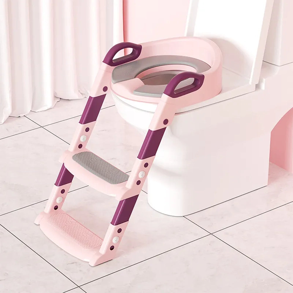 Réducteur de Toilette Pliable avec Échelle – 3A+