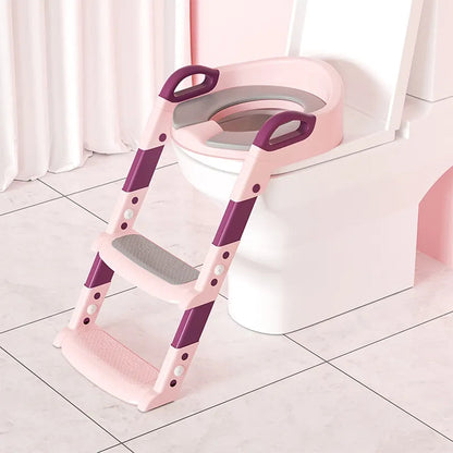 Réducteur de Toilette Pliable avec Échelle – 3A+
