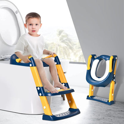Réducteur de Toilette Pliable avec Échelle – 3A+