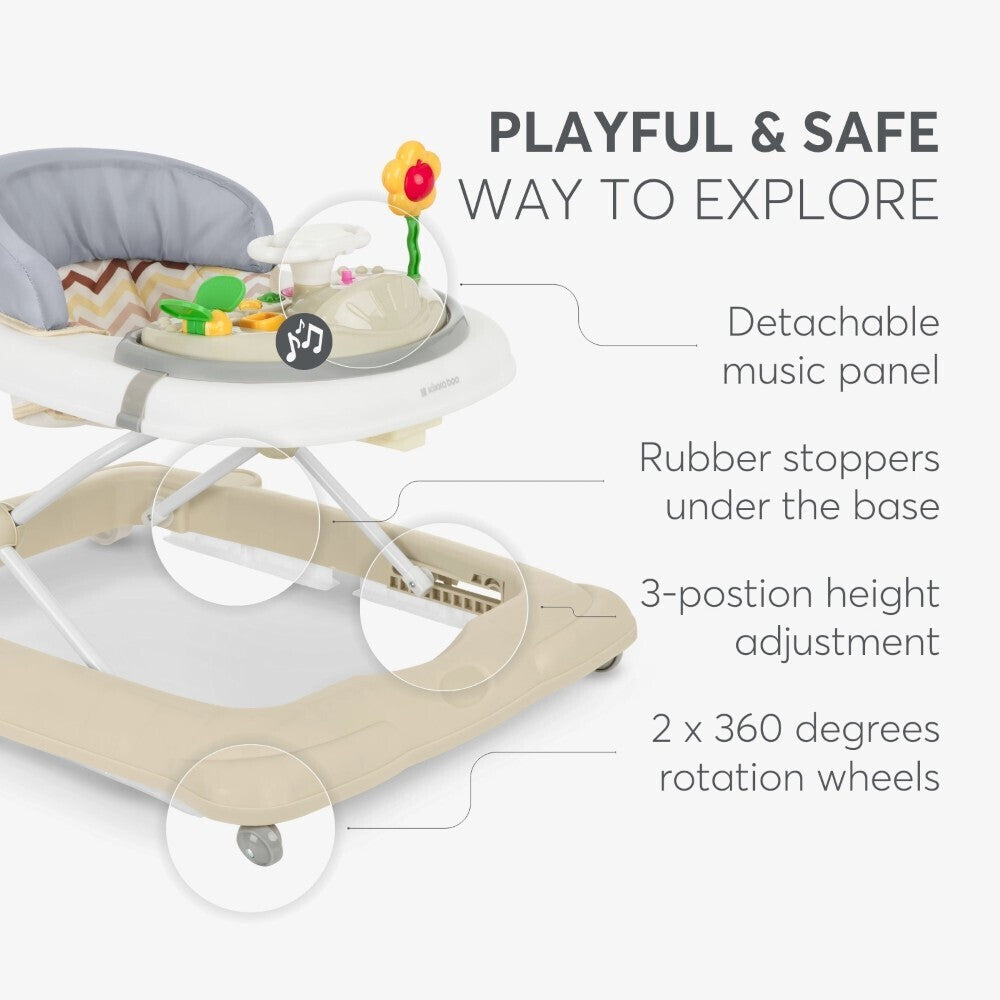 KikkaBoo Misty Beige – Trotteur pour Bébé 6M+