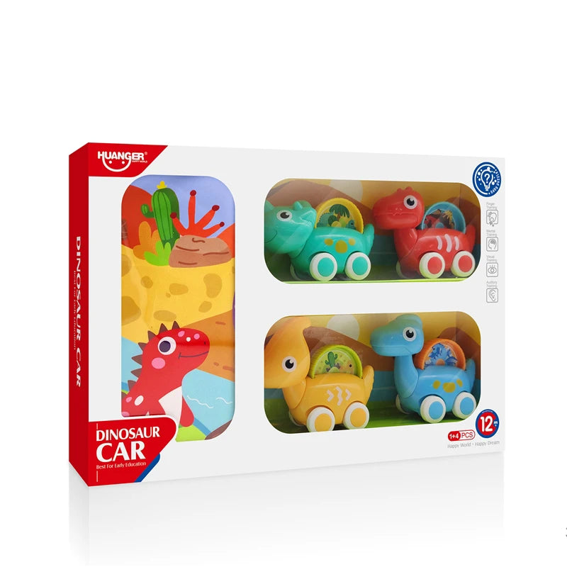 Ensemble 4 Véhicules Dinosaures + Tapis Circuit – HUANGER