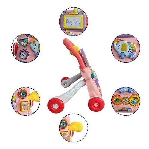 Trotteur Musical Évolutif Interactif Rose – Huanger