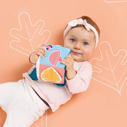 Ludi Cube d’Éveil en Tissu – Jungle Sensorielle pour Bébé