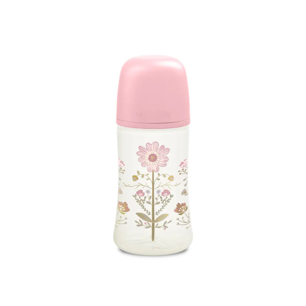Biberon Premium Gold Tétine SX PRO 270 ml Bleu / Rose – Suavinex