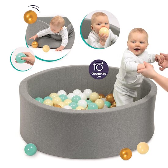 Ludi Piscine à Balle Ronde Gris