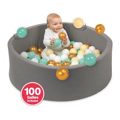 Ludi Piscine à Balle Ronde Gris