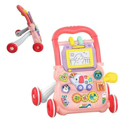 Trotteur Musical Évolutif Interactif Rose – Huanger