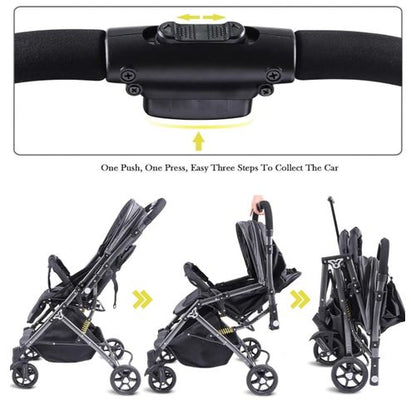 Baby Stroller Poussette Valise – Grise