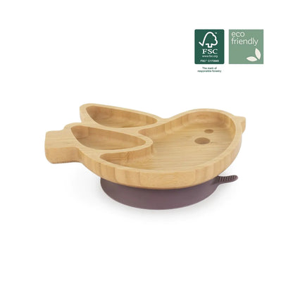 Assiette en bois Bambou Oiseau – Miniland