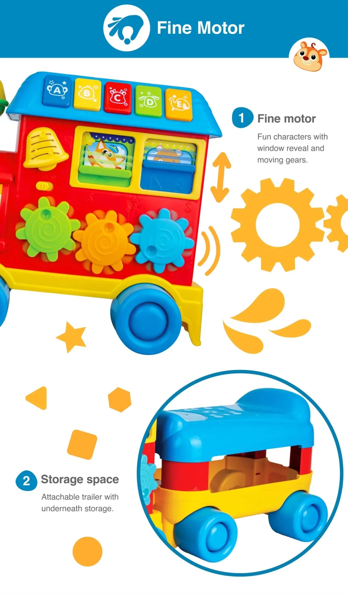 Train d’Apprentissage 3 en 1 – Walker Ride-On – Winfun