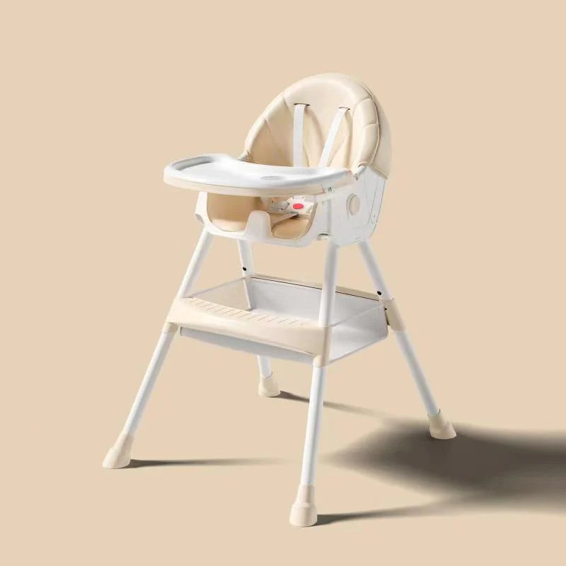 Chaise haute évolutive 5-en-1, pliable et facile à nettoyer