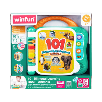 Livre d'apprentissage bilingue 101 (Animaux) - Winfun