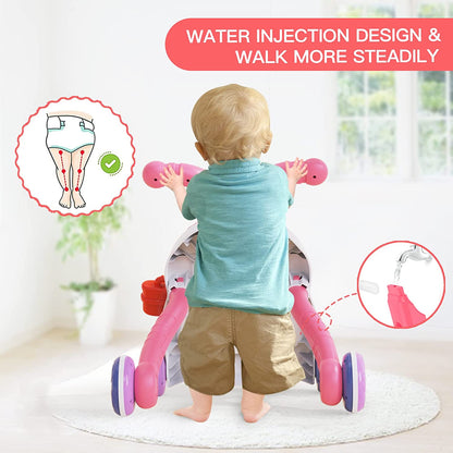 Trotteur Bébé 2 en 1 avec Table d’Activités