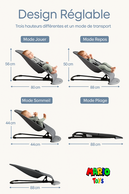 OHYOBABY Transat Baby Bouncer – Gris