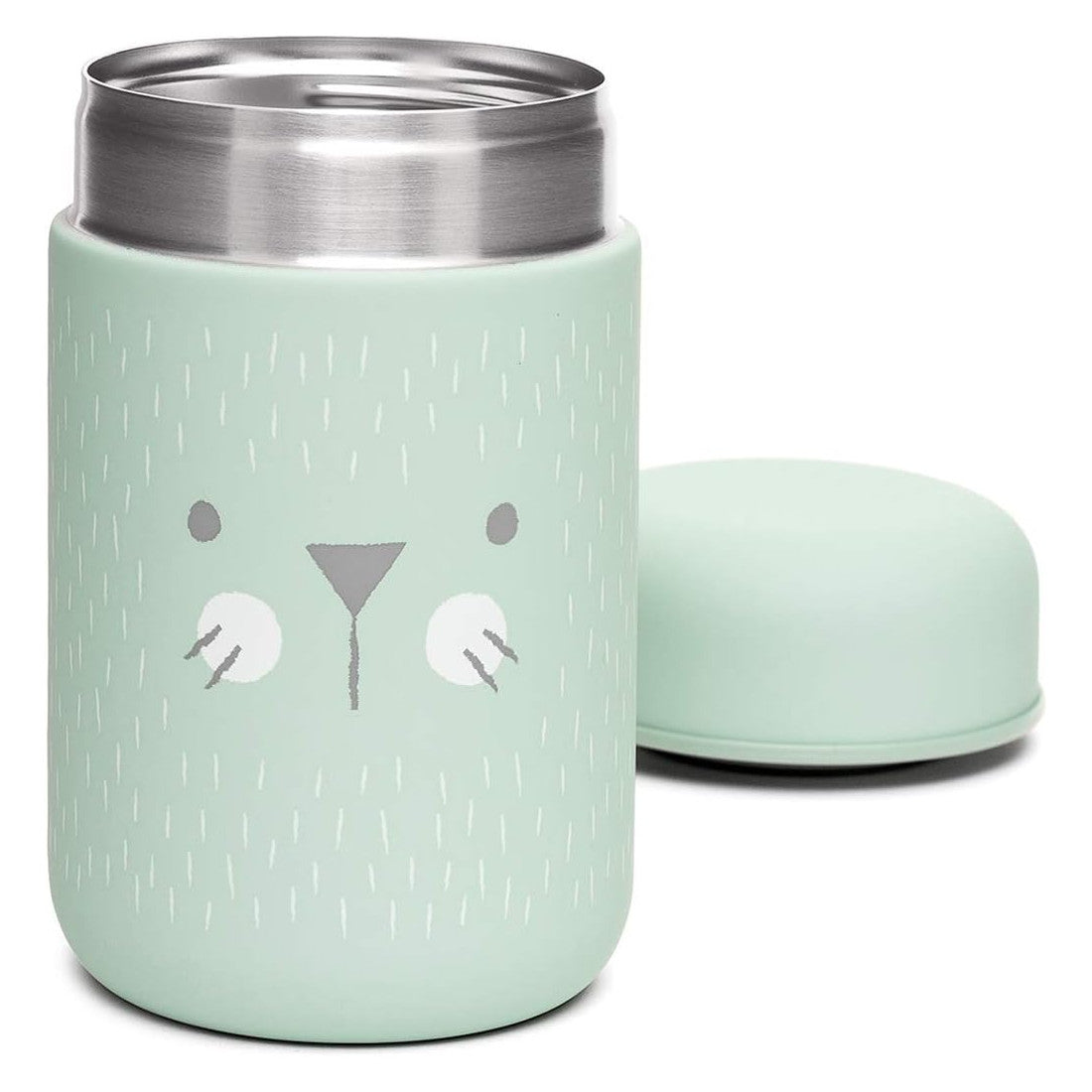 Suavinex – Thermos Bébé 400 ml en Acier Inoxydable | Vert | Hermétique & Isotherme