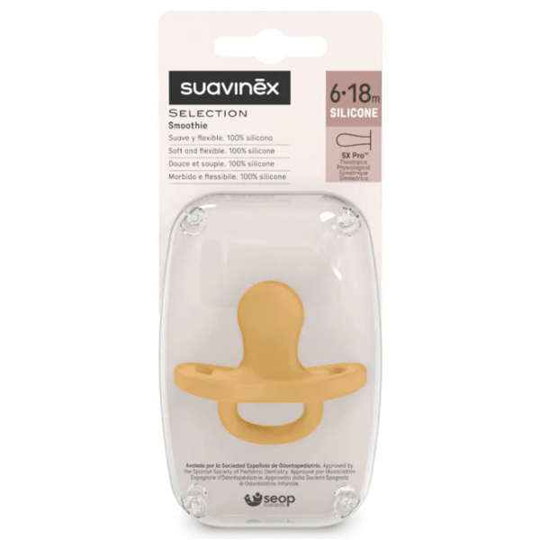 Suavinex Colour Essence Sucette 100 % silicone Tétine physiologique SX 6-18 mois