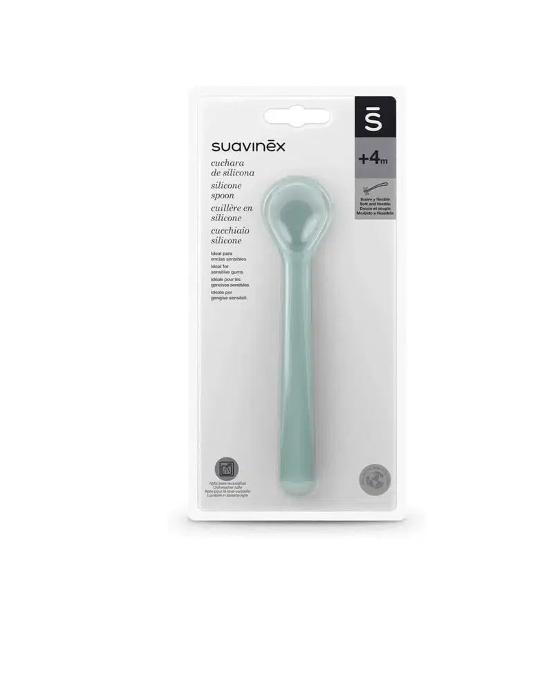 Suavinex Cuillère Ergonomique Silicone 4m+ Vert