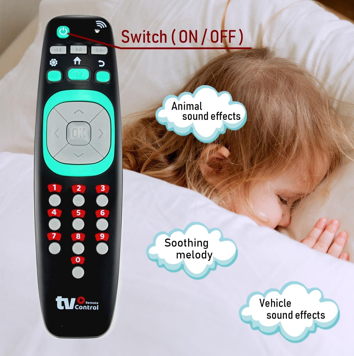 Télécommande Interactive Bébé – Jouet Musical avec Lumières et Sons