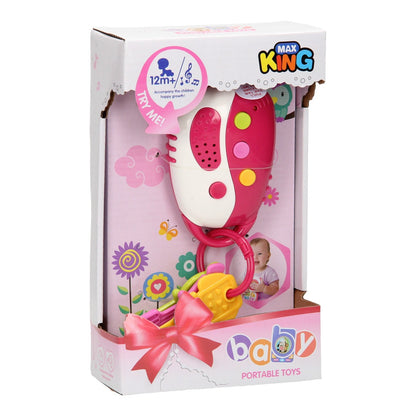 Trousseau de Clés Interactif Rose – Sons et Mélodies