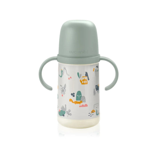 Biberon Suavinex "Walk in the Park" Anti-fuites 6m+ avec Poignées 270ml