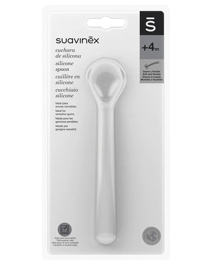 Suavinex Cuillère Ergonomique Silicone 4m+ Blanc