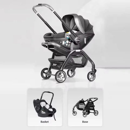 Poussette Siège Auto Multifonctionnelle 3 en 1 – Kidilo