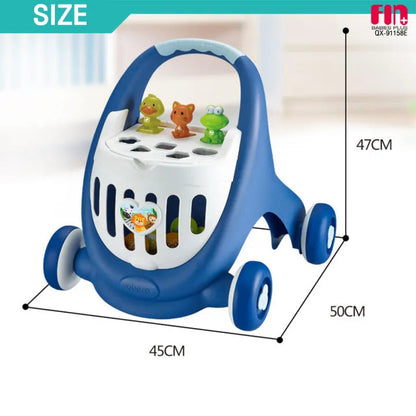 Voiturette Trotteur 3 en 1 – Abero – Bleu