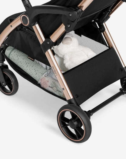Poussette EDEN – Pliage Automatique Compact – Green & Gold