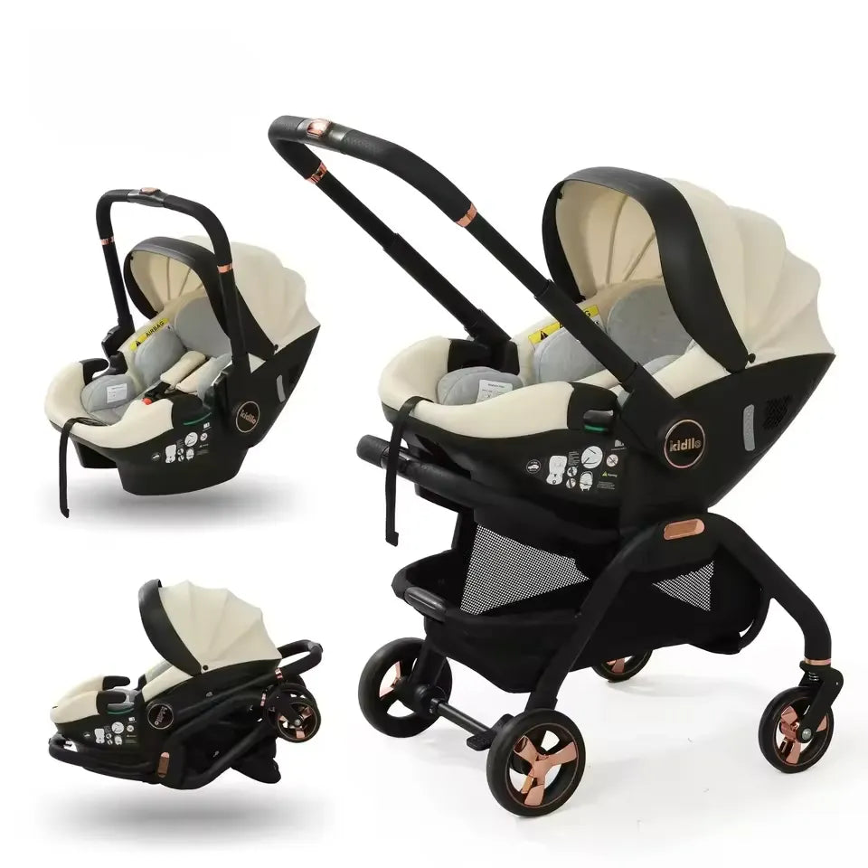 Poussette Siège Auto Multifonctionnelle 3 en 1 – Kidilo
