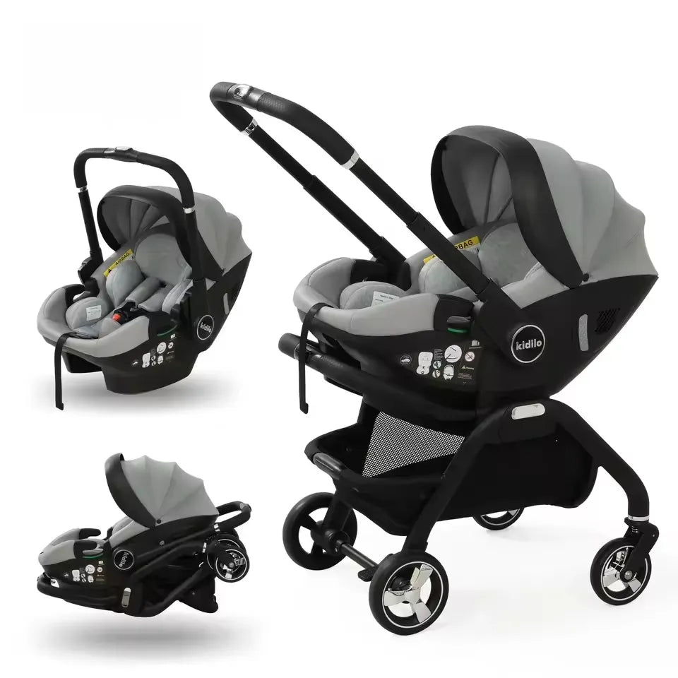 Poussette Siège Auto Multifonctionnelle 3 en 1 – Kidilo
